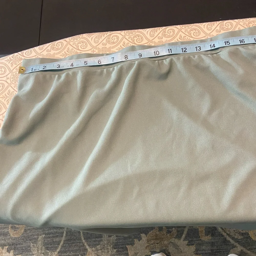 Shein Curve Bundle White Asymmetrical Tube Top & Sage Green Pencil Skirt 2XL - Picture 9 of 14